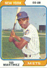 1974 Topps Baseball Cards      487     Ted Martinez
